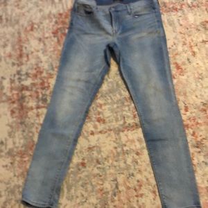 Size 12 light wash Express jeans. Mid rise ultimate stretch